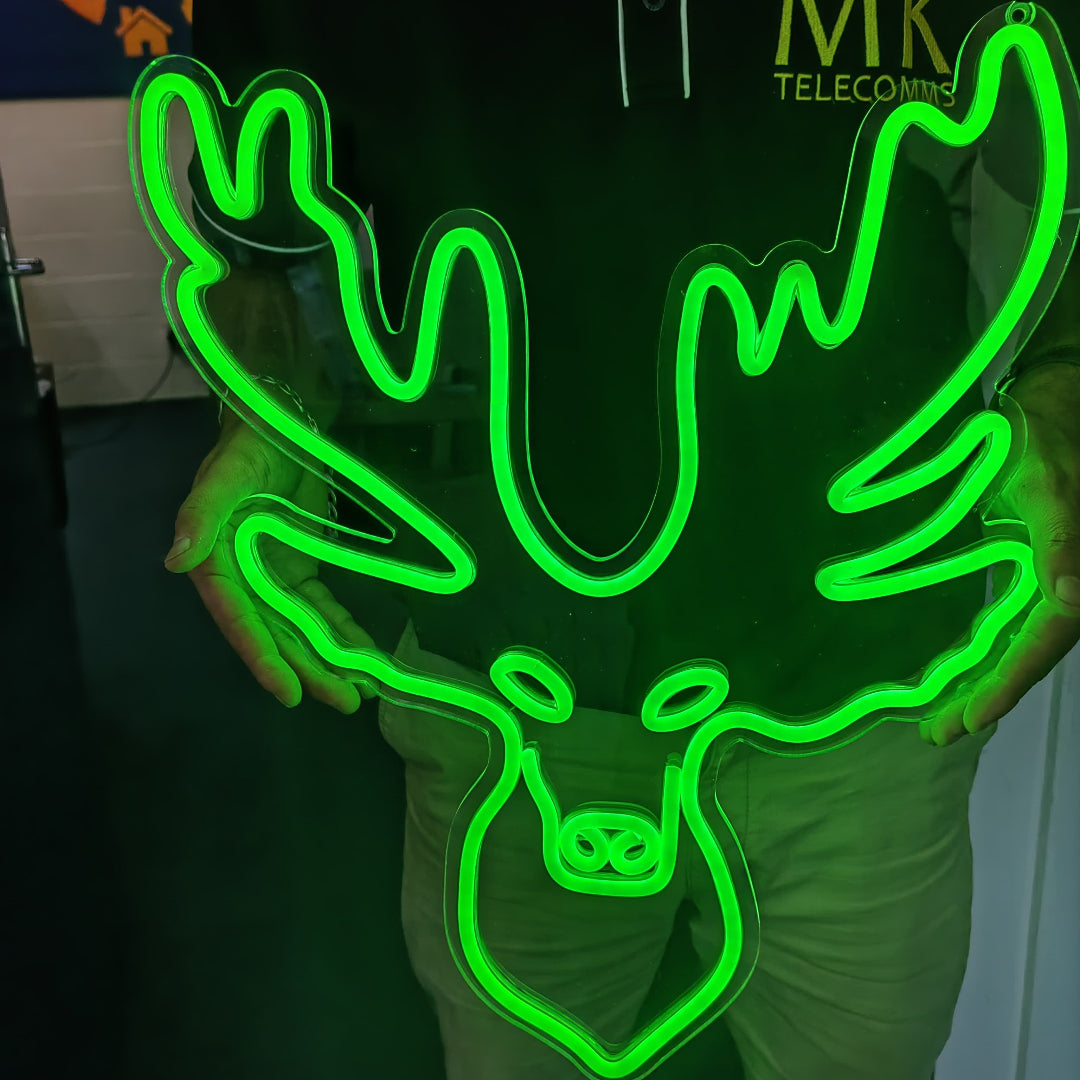 Deer Head Neon Sign