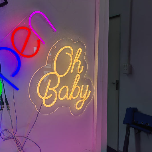 Oh Baby Neon Sign