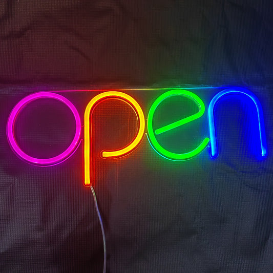 Open Neon Sign